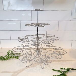Wilton Silver Metal Cupcake Stand